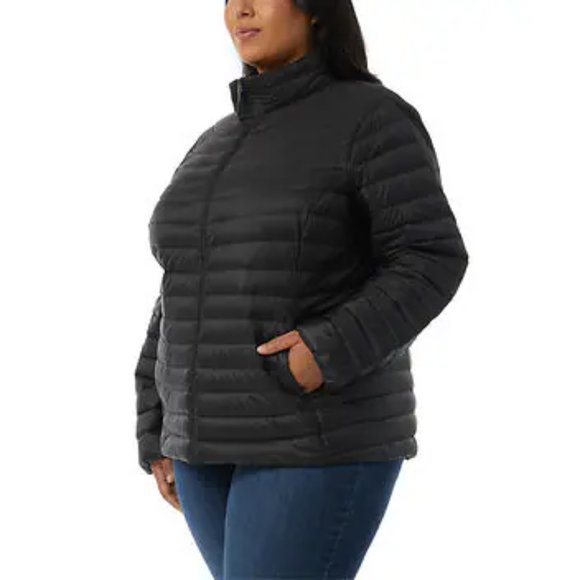 Women's 32 Degrees Down Jacket, Black - 3X - Picture 2 of 5